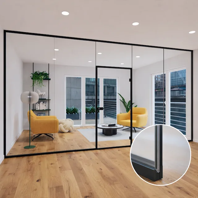 Studio 30 Glastrennwand